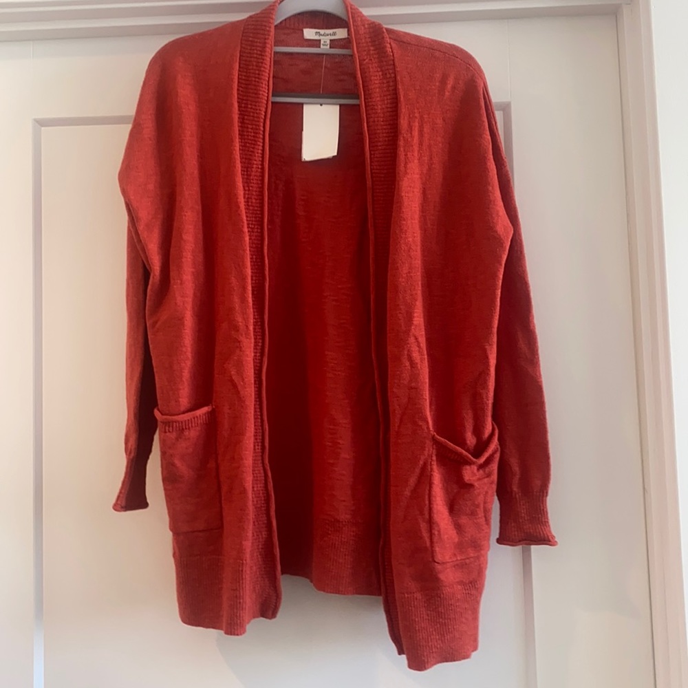 NWT Madewell Women’s Cardigan - XS, orange